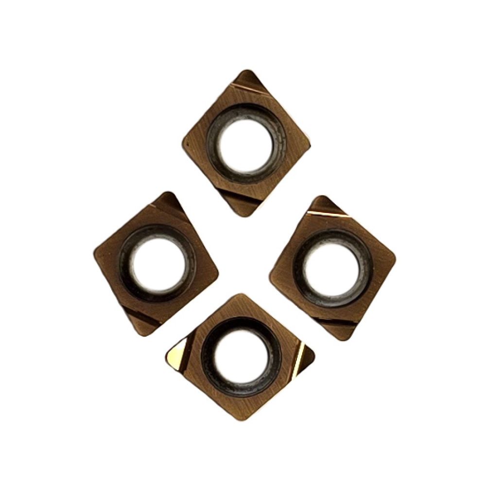 الماس تراشکاری CCGT040104 گرید FF YB9320 برند ZCC مناسب پرداخت‌کاری آلومینیوم و آلیاژهای غیرآهنی